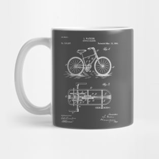 Bike Patent - Bicycle Art - Antique Mug